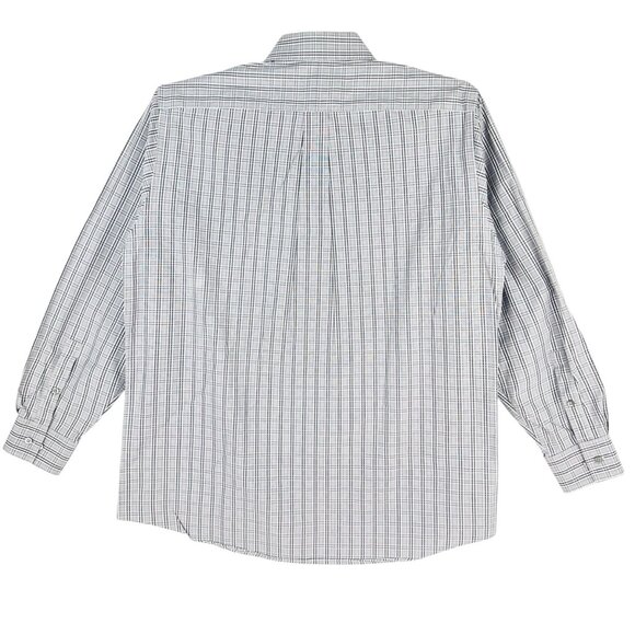 Michael Kors Men's Plaid Long Sleeve Button-Up Grey/Purple Shirt 16.5 34/35 NWOT - Picture 2 of 11